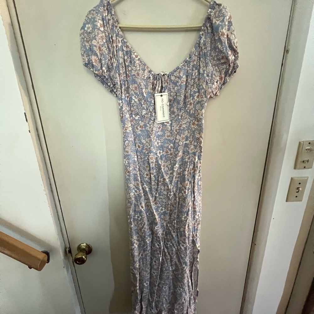Floral Blue Dress by Dazie